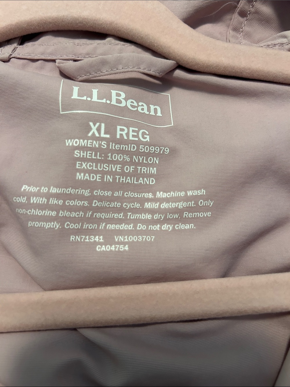 L.L. Bean Pastel Colorblock Hooded Windbreaker - Lilac, Purple, Mint & Mustard - Picture 6 of 6